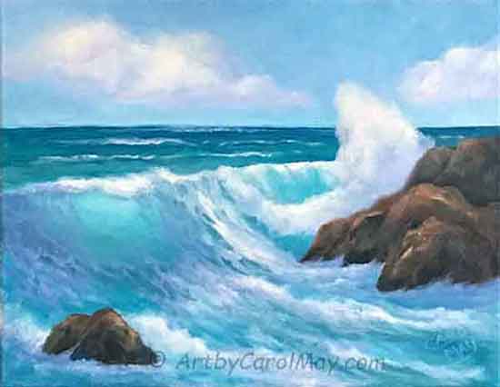 How to Paint Water (The Easy Way!) How to Paint an Underwater Background in  Acrylics 