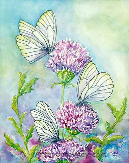 watercolor butterfly paintings