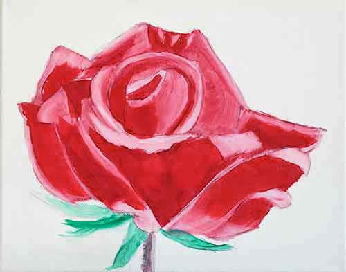 Easy rose flower drawing using colored pencils | Flower drawing, Simple rose,  Rose flower